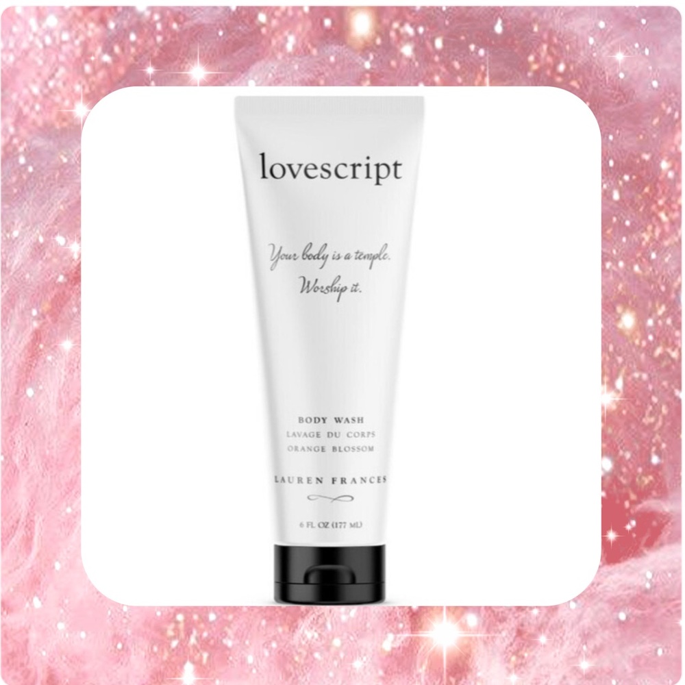 💕🆕💕Lauren Frances Full Size Lovescript Orange Blossom Foaming Body Wash